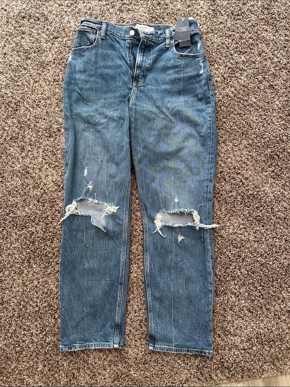 Abercrombie and Fitch 90s Straight Ultra High Rise Jeans - Curve Love